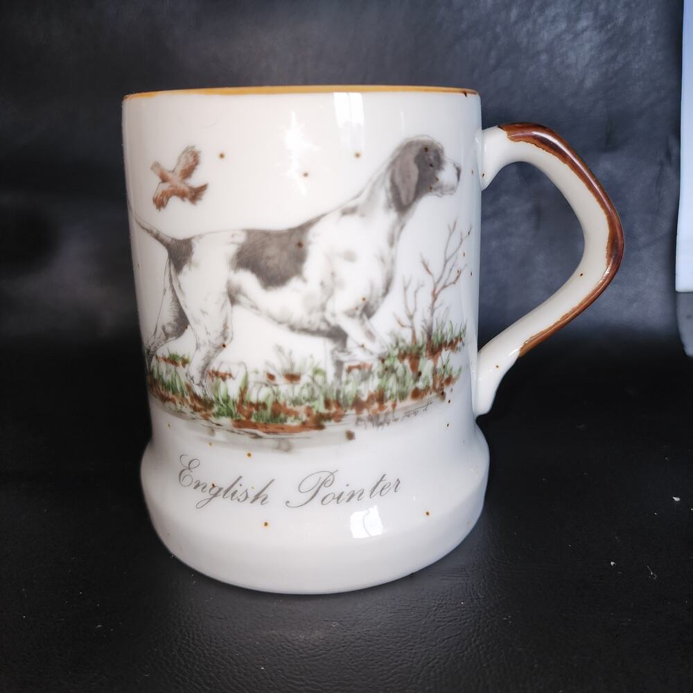 Vintage Enesco English Pointer Coffee Mug